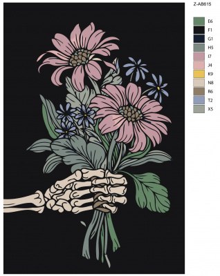 Картина по номерам, 72 x 108, Z-AB615