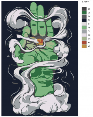 Картина по номерам, 40 x 60, Z-AB614