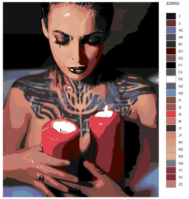 Картина по номерам, 100 x 125, Z-Z29052