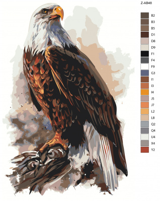 Картина по номерам, 60 x 90, Z-AB48