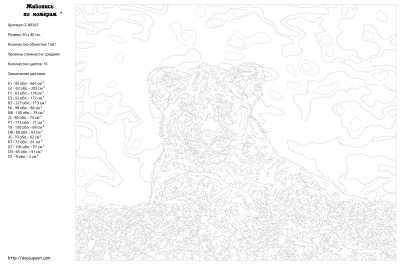 Картина по номерам, 40 x 50, Z-AB367