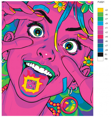 Картина по номерам, 60 x 75, FU21