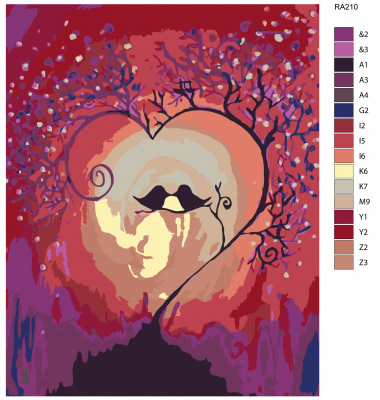 Картина по номерам, 80 x 100, RA210