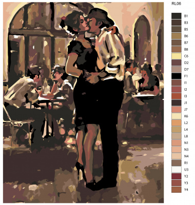Картина по номерам, 40 x 50, RL06