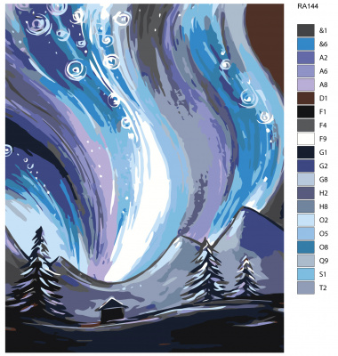 Картина по номерам, 48 x 60, RA144