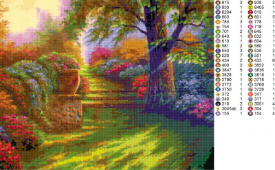 Картина со стразами, 40 x 50, DI-RA035