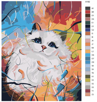 Картина по номерам, 80 x 100, A182