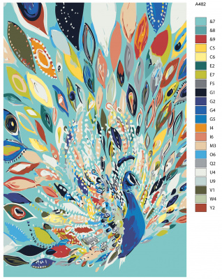 Картина по номерам, 100 x 150, A482