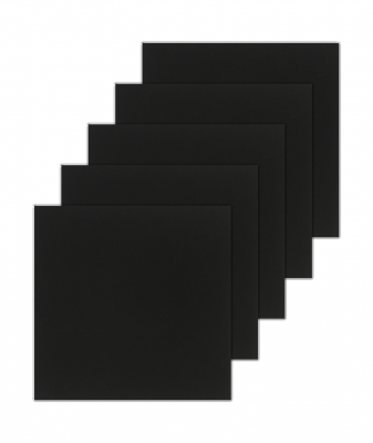 Холст на картоне, 40х40 см, "Живопись по номерам", 5 шт, цвет черный
