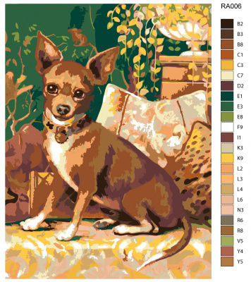 Картина по номерам, 75 x 100, RA006