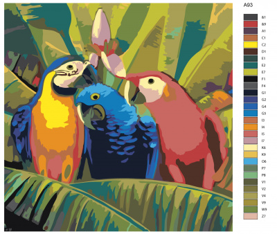 Картина по номерам, 40 x 40, A93