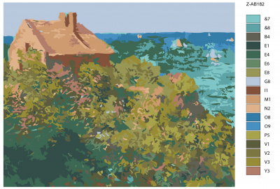 Картина по номерам, 60 x 75, Z-AB182