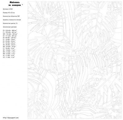 Картина по номерам, 40 x 50, z70491