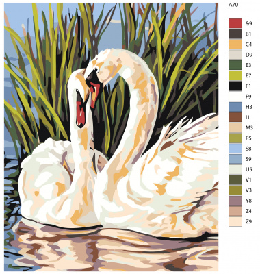 Картина по номерам, 72 x 90, A70