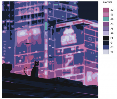 Картина по номерам, 80 x 80, Z-AB357