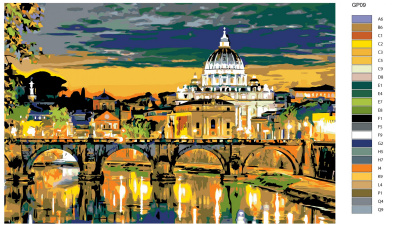 Картина по номерам, 100 x 150, GP09