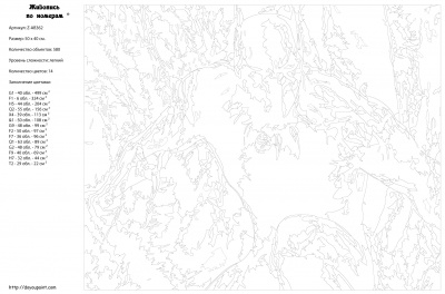 Картина по номерам, 40 x 50, Z-AB362