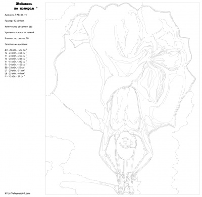 Картина по номерам, 40 x 50, Z-AB126