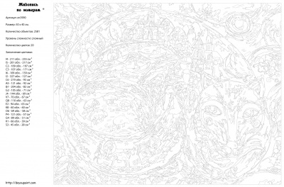 Картина по номерам, 40 x 50, Z-zn3990