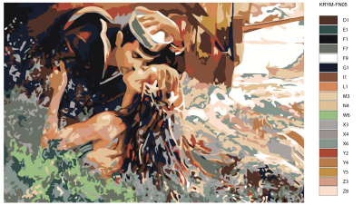 Картина по номерам, 80 x 120, KRYM-FN05