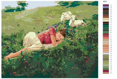 Картина по номерам, 72 x 90, RA003