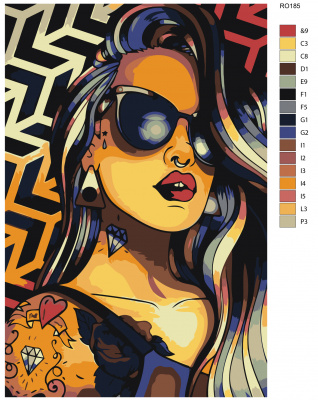 Картина по номерам, 100 x 150, RO185