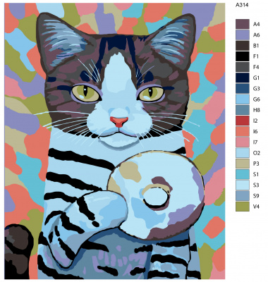 Картина по номерам, 80 x 100, A314