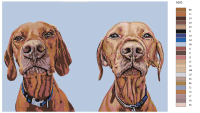 Картина по номерам, 60 x 90, A303