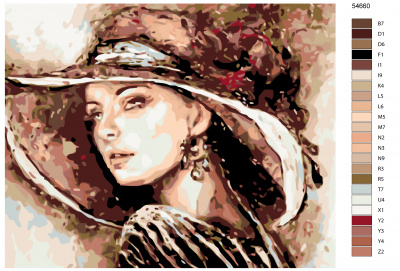 Картина по номерам, 72 x 90, KTMK-54660