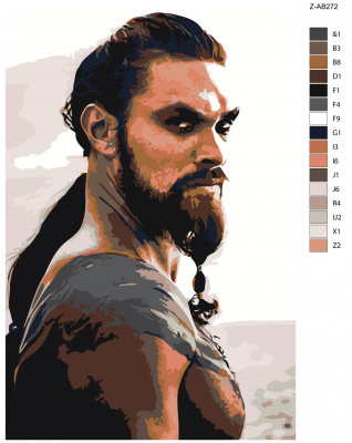 Картина по номерам, 40 x 60, Z-AB272