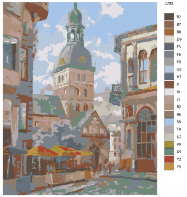 Картина по номерам, 72 x 90, LV03