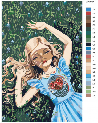 Картина по номерам, 60 x 90, Z-AB704