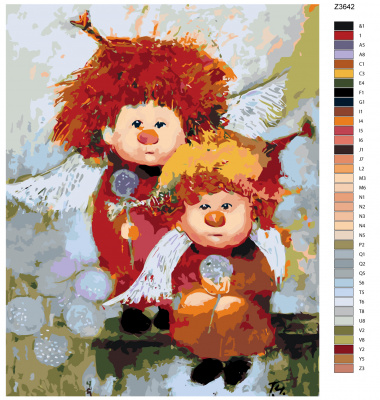 Картина по номерам, 48 x 60, Z-Z3642