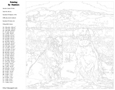 Картина по номерам, 40 x 40, ETS106