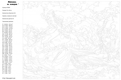 Картина по номерам, 40 x 50, RA001