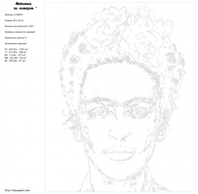 Картина по номерам, 40 x 50, Z-AB497