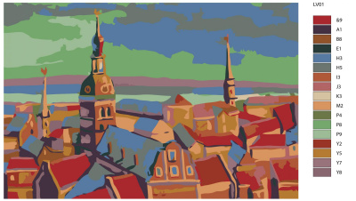Картина по номерам, 48 x 72, LV01
