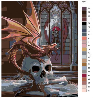 Картина по номерам, 72 x 90, AS04