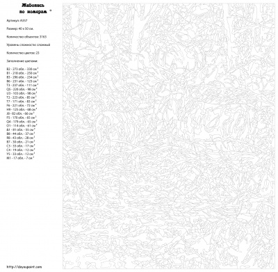 Картина по номерам, 40 x 50, A357