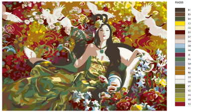 Картина по номерам, 80 x 120, RA055
