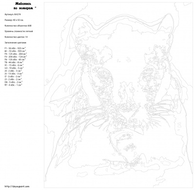 Картина по номерам, 40 x 50, ARTH-AH274