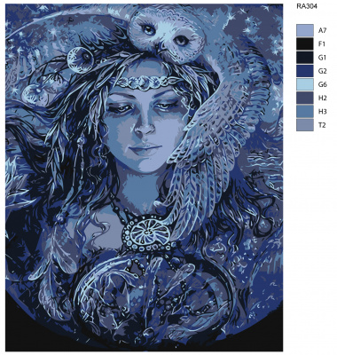 Картина по номерам, 48 x 60, RA304