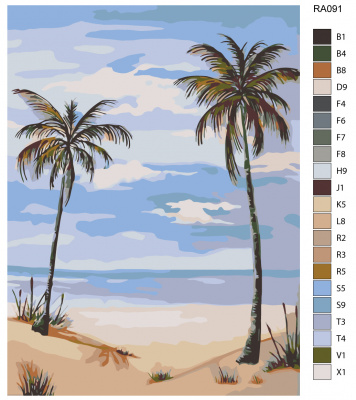 Картина по номерам, 30 x 40, RA091