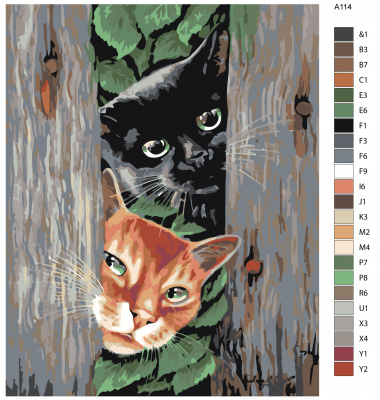 Картина по номерам, 72 x 90, A114
