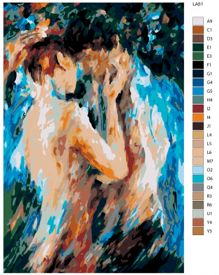 Картина по номерам, 48 x 72, LA51