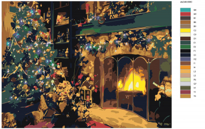 Картина по номерам, 75 x 100, ets348-6080