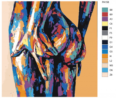 Картина по номерам, 100 x 100, PA158