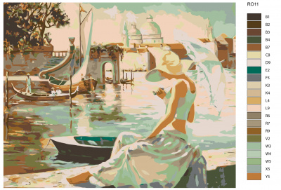 Картина по номерам, 48 x 60, RO11