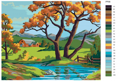 Картина по номерам, 100 x 125, PP06