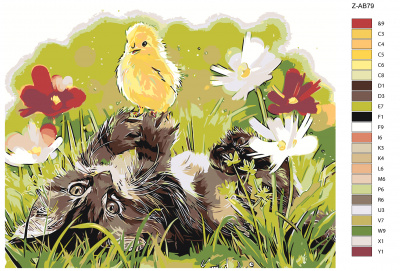 Картина по номерам, 72 x 90, Z-AB79